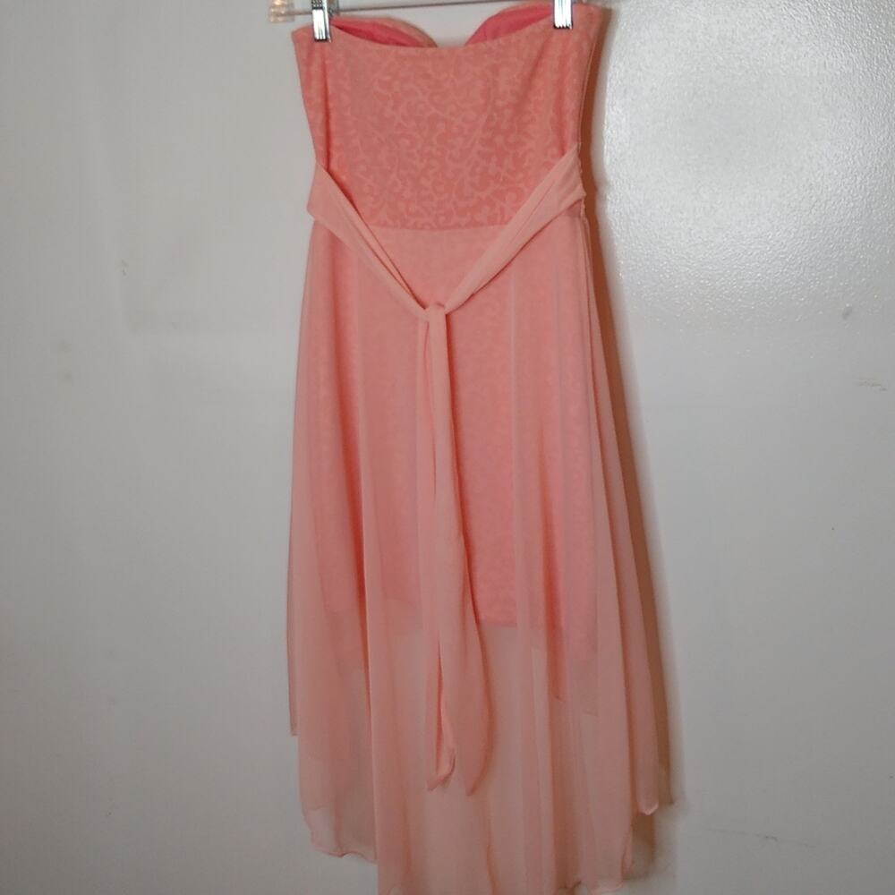 Neon by butux girls size small strapless orange dress. PARTY - Picture 4 of 8